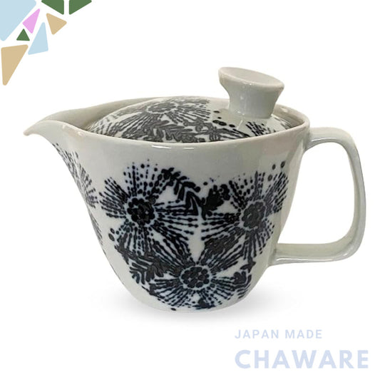 J-kitchens Coffee & Tea Pot (with Stainless Steel Filter) 240ml for One Person, Hasami Porcelain, Made in Japan, Dishwas