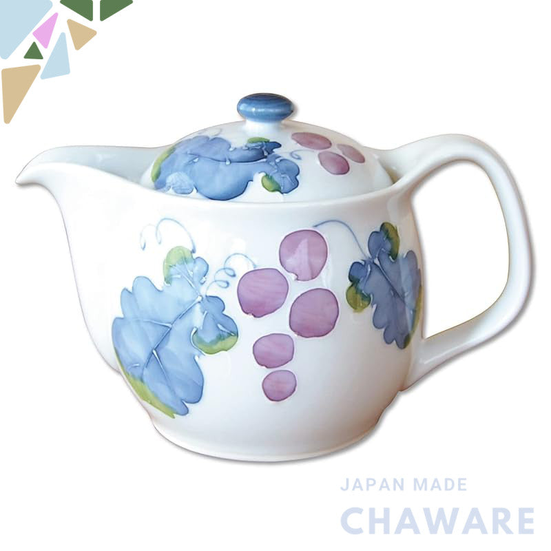 Stylish Stainless Steel Teapot with Strainer, Made in Japan, Arita Ware, Hasami Ware, Muscat U Pot, 350ml
