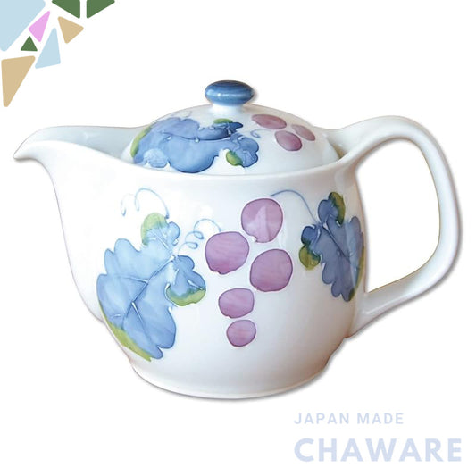 Stylish Stainless Steel Teapot with Strainer, Made in Japan, Arita Ware, Hasami Ware, Muscat U Pot, 350ml
