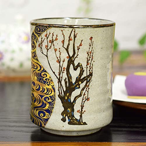 【made in japan】
Large Yunomi Kutani Ware Yunomi Kōrin Plum Yunomi Tea Bowl Pottery Brand Japanese Tableware Made in Japan