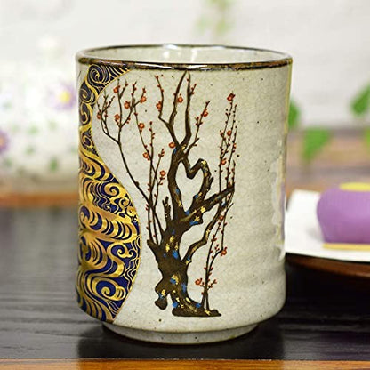 【made in japan】
Large Yunomi Kutani Ware Yunomi Kōrin Plum Yunomi Tea Bowl Pottery Brand Japanese Tableware Made in Japan