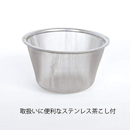 Stylish Teapot with Strainer, Made in Japan, Arita Ware, Hasami Ware, Ayaka U Teapot, 350ml, Stainless Steel