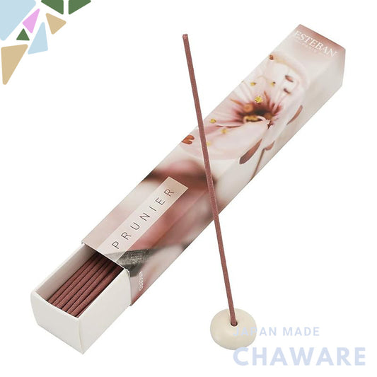 Esteban Esprit de Nature Plum Sticks 40 Pieces with Incense Holder Made in Japan