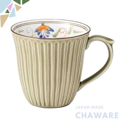 Stylish Hasami Porcelain Floral Mug - Lightweight 250ml - Microwave and Dishwasher Safe
