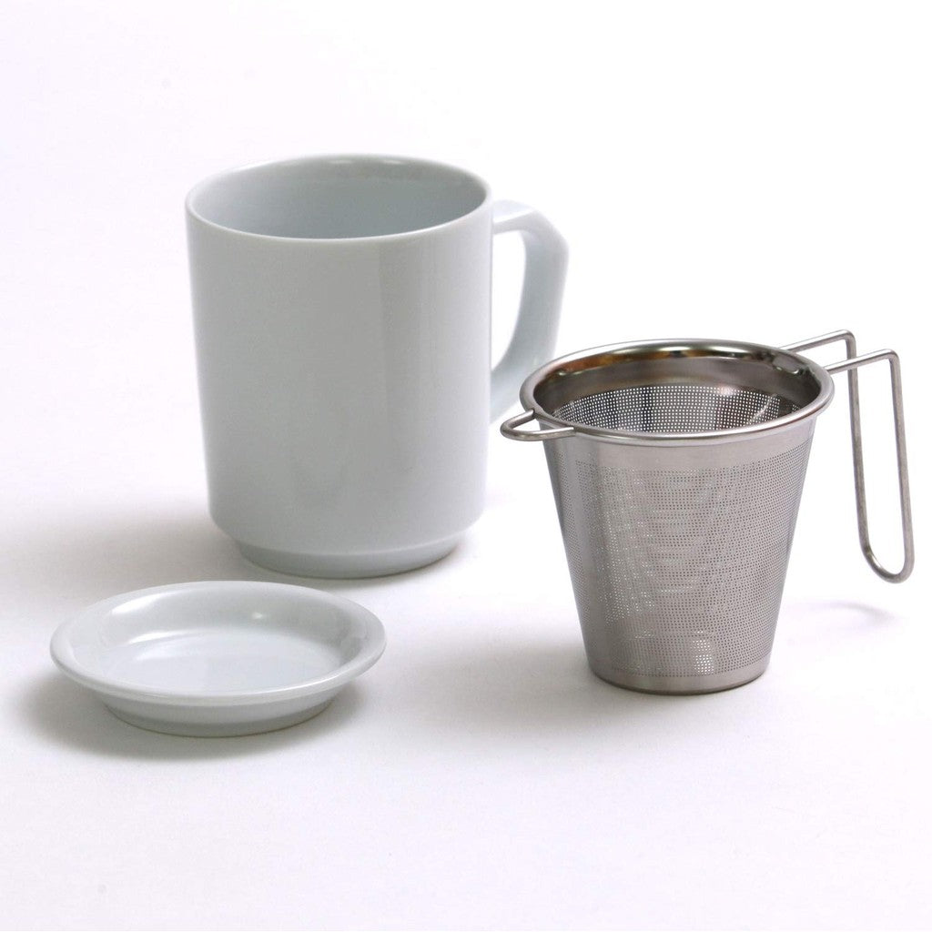 Saikai Toki White 250ml Ceramic Mug - Hasami Ware