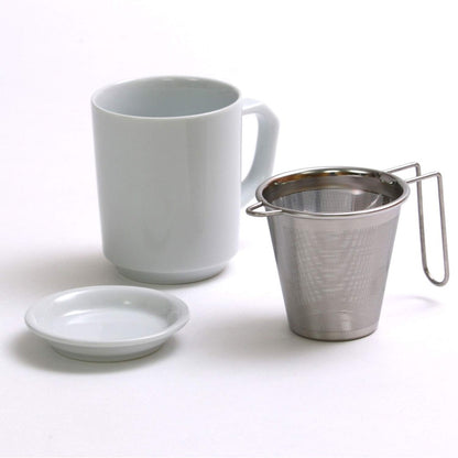 Saikai Toki White 250ml Ceramic Mug - Hasami Ware