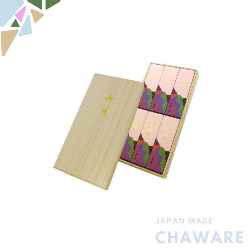 Kaunju-do Incense, Special Select Kanrin, Short Size, 6 Cases in a Paulownia Box #30