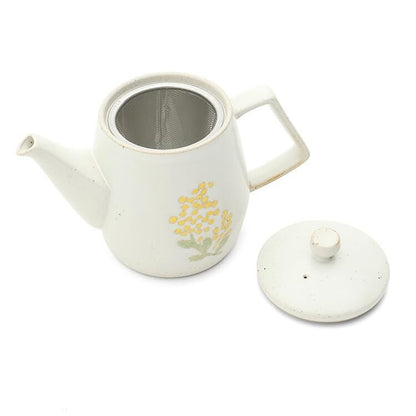 Mimosa Waltz Pot, Hasami Ware, Made in Japan, Teapot with Infuser, Gift for Tea Lovers, Perfect Gift