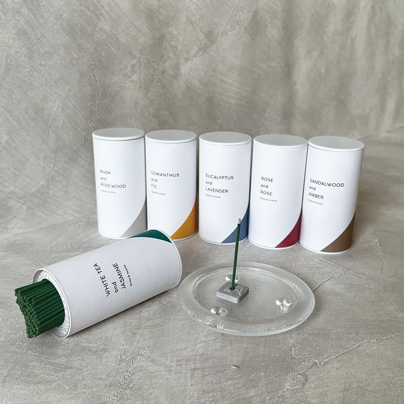 Kameyama Candle House Fragrant Incense (Made in Japan) "White Tea & Jasmine" SJ0480575