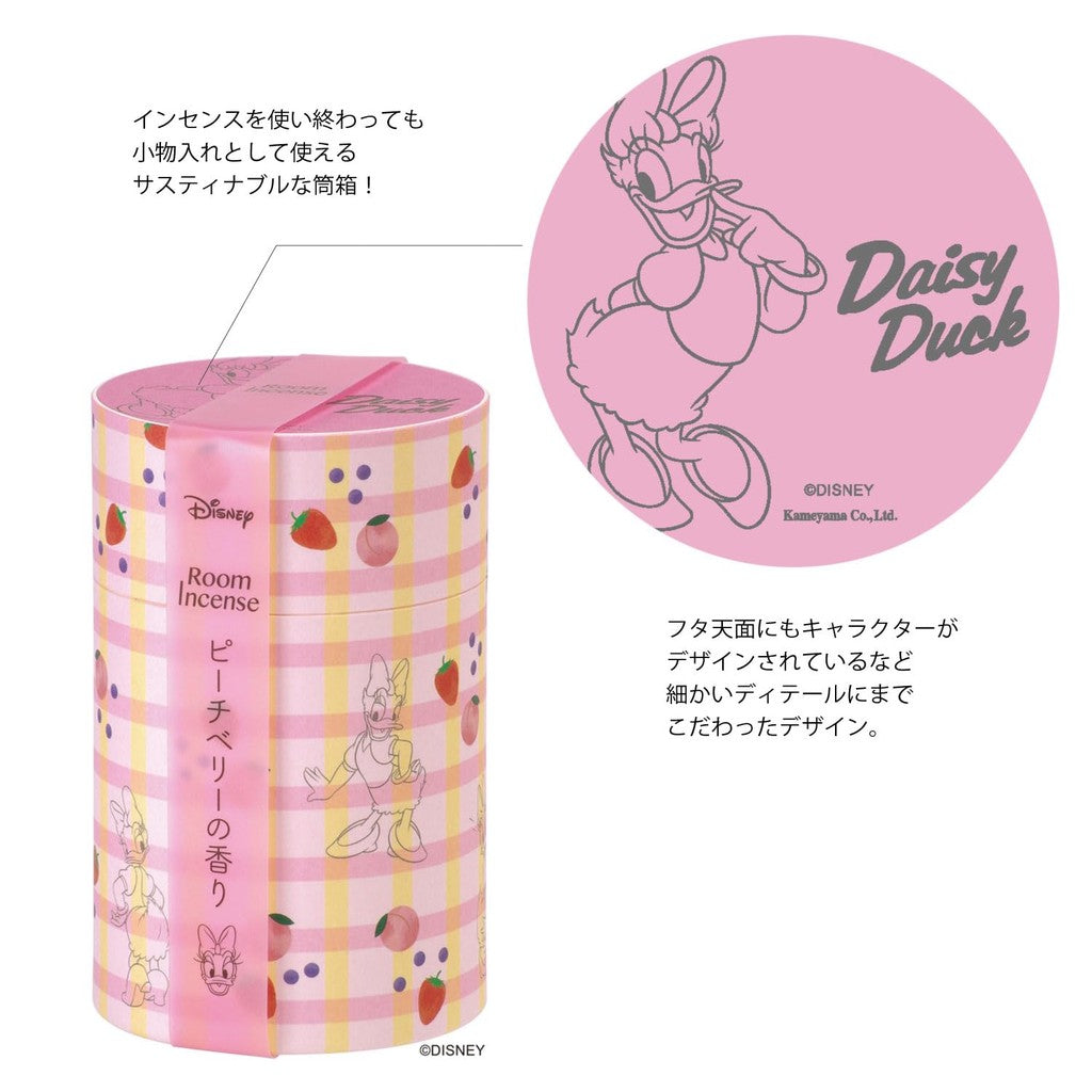 Kameyama Disney Room Incense Daisy Duck Peach Berry Fragrance, approximately 90g, about 320 sticks of incense.