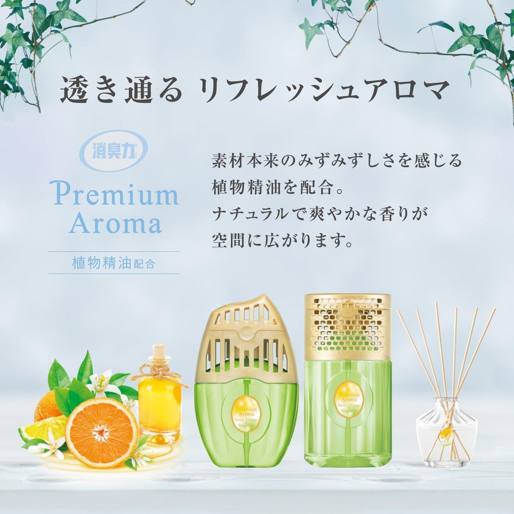 Premium Aroma Air Freshener Refill Bundle - Sweet Orange & Bergamot / Lily & Jasmine - 65mL x 3 Stick Diffuser for Home, Living Room, and Entrance