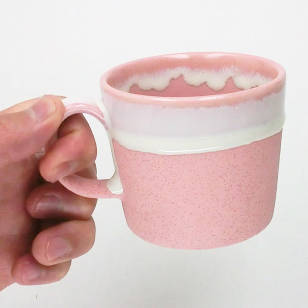 Mino Ware Cake Mug Set - Microwave & Dishwasher Safe - 230ml - Available in Brown & Pink