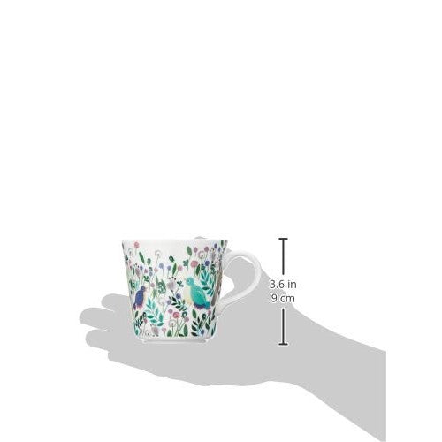 NARUMI Mug Anna Emilia 340cc Good luck Floral Pattern Cute Large Size Gift Microwave Safe Dishwasher Safe with Gift Box 51948-2923P
