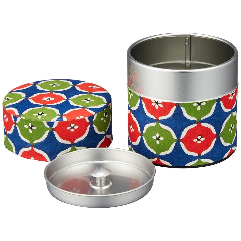 Yamako Tea Canister Haikarasan S Flower Pattern 87586