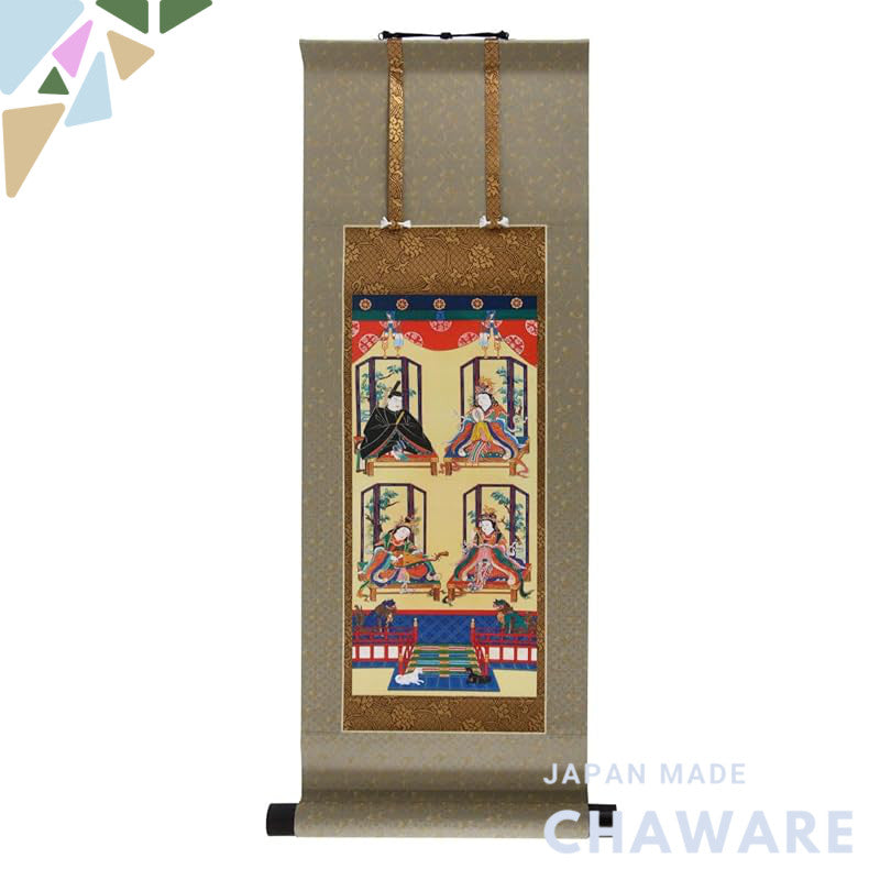 Hanging scroll, hanging scroll (four deities: Takaya Mikoden, Niu no Kofujime no Okami (Kariba Myojin), Niu no Kofujime 