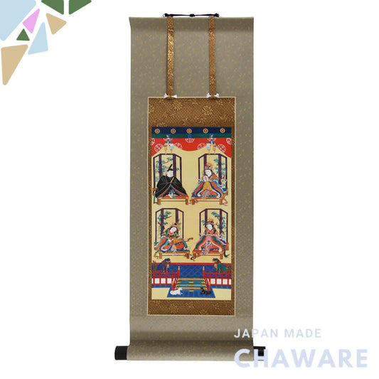 Hanging scroll, hanging scroll (four deities: Takaya Mikoden, Niu no Kofujime no Okami (Kariba Myojin), Niu no Kofujime 