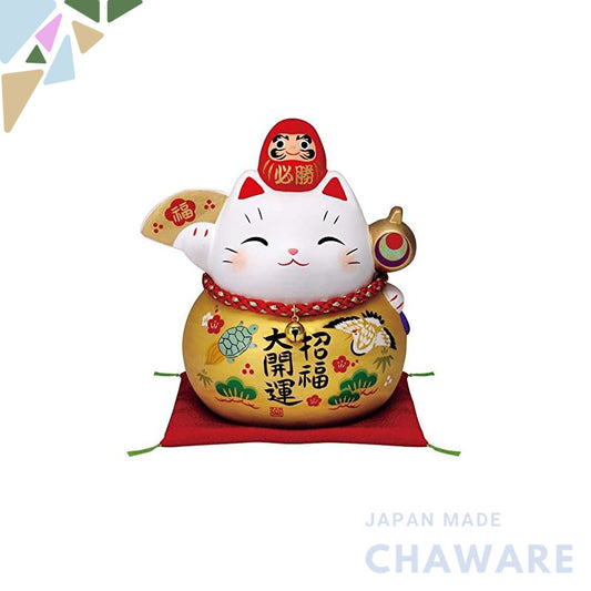 Colorful Victory Daruma Lucky Cat (Kimifuku, Large) (Piggy Bank) 7689