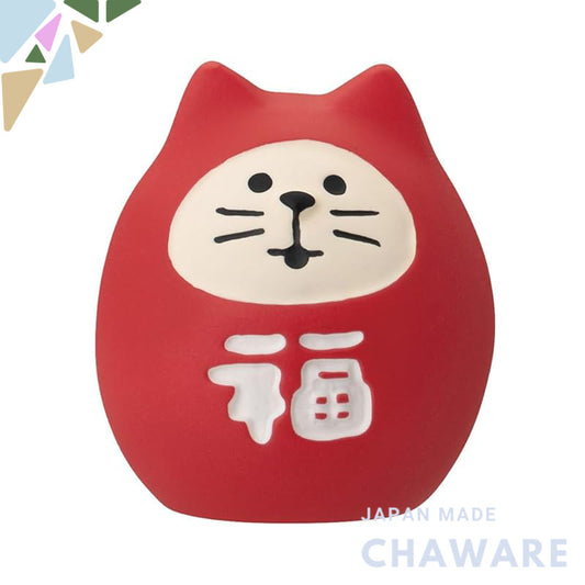 Deco Corporation Concombre Bean Fortune Cat Mascot Lucky Cat Daruma Size: Approx. W2.4 D2.2 H2.6 ZCB-47461