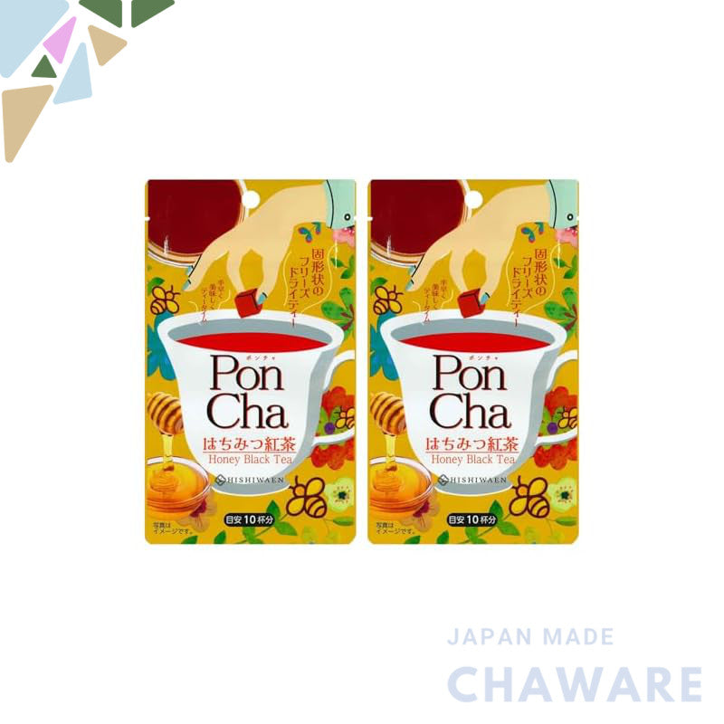 Poncha Honey Black Tea, 10 pieces × 2 packs, Freeze-Dried Tea.