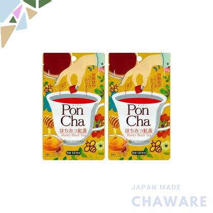 Poncha Honey Black Tea, 10 pieces × 2 packs, Freeze-Dried Tea.