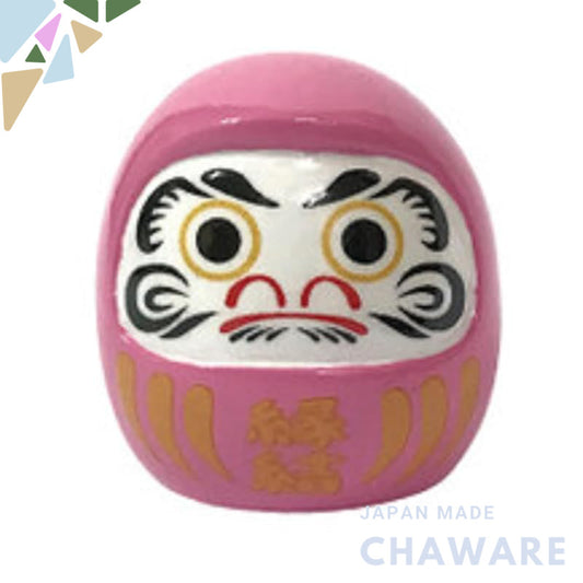 Daruma doll for good luck and fortune, featuring facial depiction, a traditional charm, approximately 3.2 cm in height a
