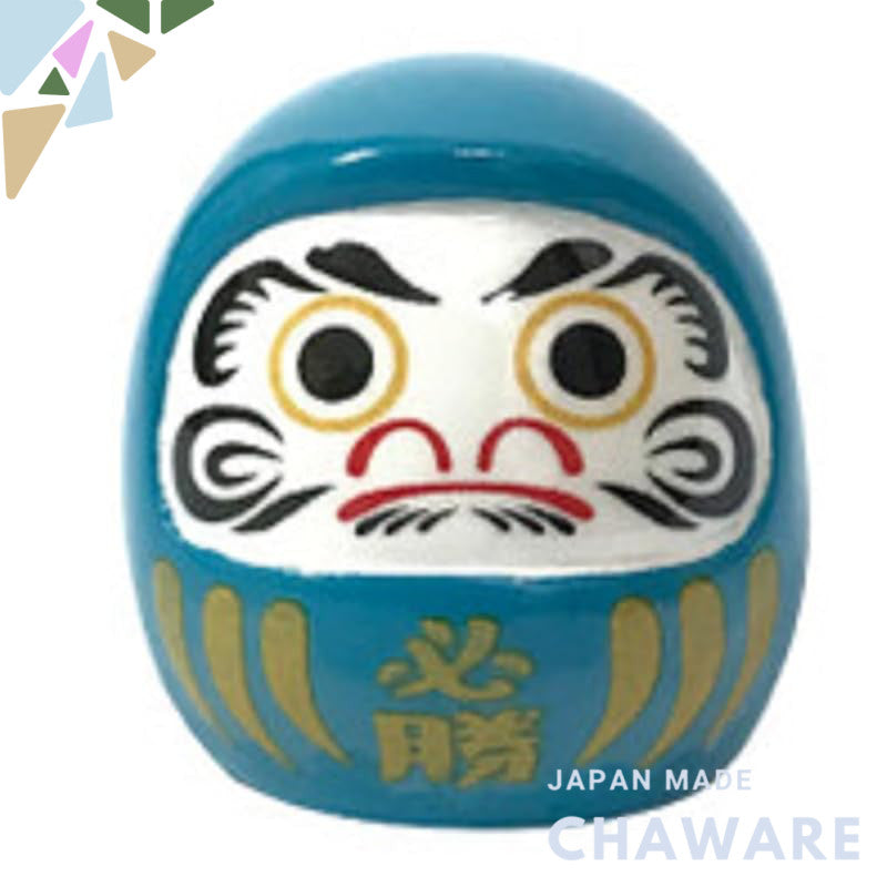 Daruma doll, brings good luck and fortune, facial depiction, auspicious item, approximately 3.2 cm in height and 3.2 cm 