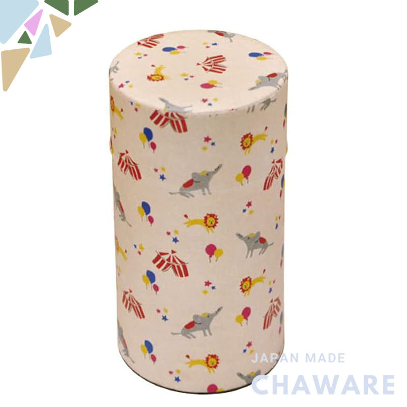 Yamaco Tea Canister Pottkan Fantasy Circus L Stylish Cute Storage Case for Tea Leaves, Tea, Black Tea, Coffee, Japan Mad