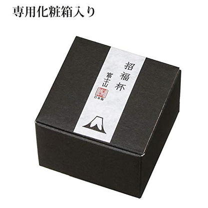 [Made in Japan] Toyo Sasaki Glass Lucky Cup Mt. Fuji Gold Cherry Blossom (Capacity: 65ml)