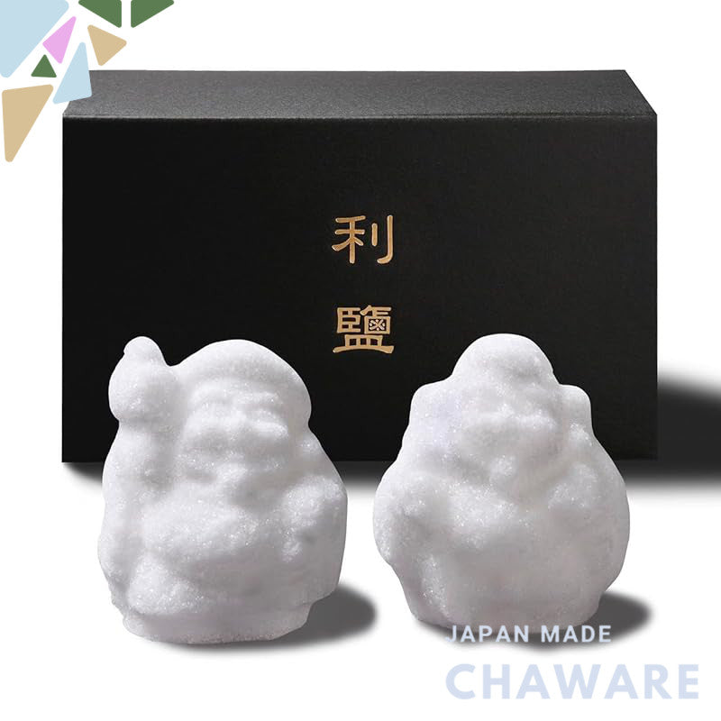 Ninjin Tai Mori Shio Set  
Mori Shio  
Ebisu-sama  
Daikokuten-sama  
Prayer Salt  
Business Prosperity  
Evil Spirit Ex