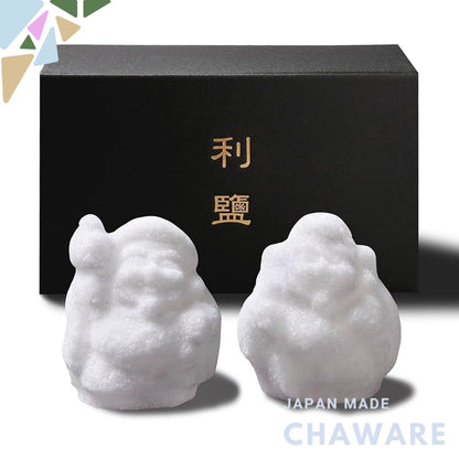 Ninjin Tai Mori Shio Set  
Mori Shio  
Ebisu-sama  
Daikokuten-sama  
Prayer Salt  
Business Prosperity  
Evil Spirit Ex