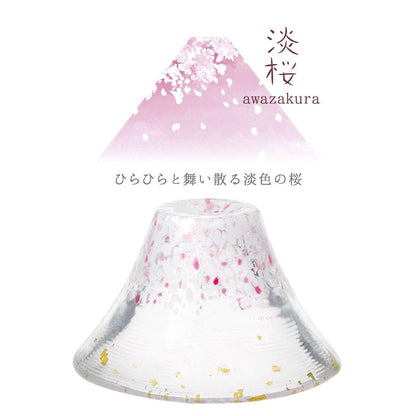 Toyo Sasaki Glass Shofuku Cup Sakura Fuji Light Sakura 45ml Made in Japan Mount Fuji Glass Gift
