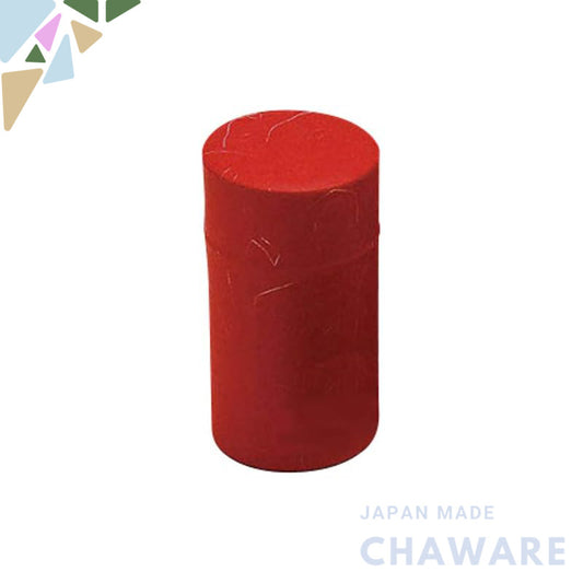 Tin Tea Canister (Pokkann) L 200g Red (81329)