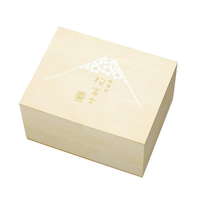 Toyo Sasaki Glass Shofuku Cup Sakura Fuji Sake Set, Made in Japan, Sake Glass and Carafe Set, Mount Fuji, Gift, Present, Respect for the Aged Day, Father's Day, Mother's Day, Birthday, Wooden Box G642-M78