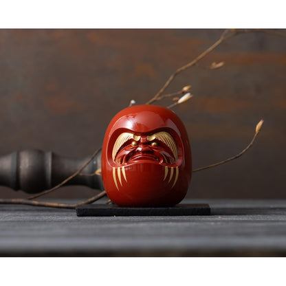 Silver Elegance Hall Red Daruma _ Decorative Figure Daruma Enkaku Daishi Takaoka Copperware (Daruma RE)