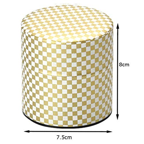 Yamako "Pokk-kan" Splendid Pattern Tea Canister S 9x 8x 9 cm