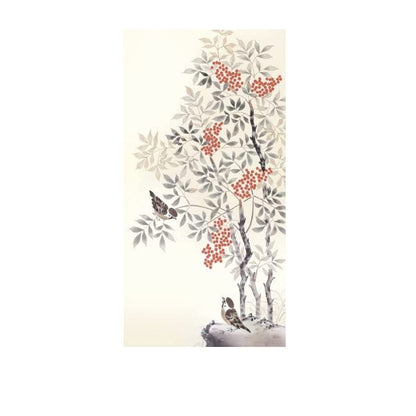 Hanging Scroll - Nanten Fukuju (by Takami Ranseki)
