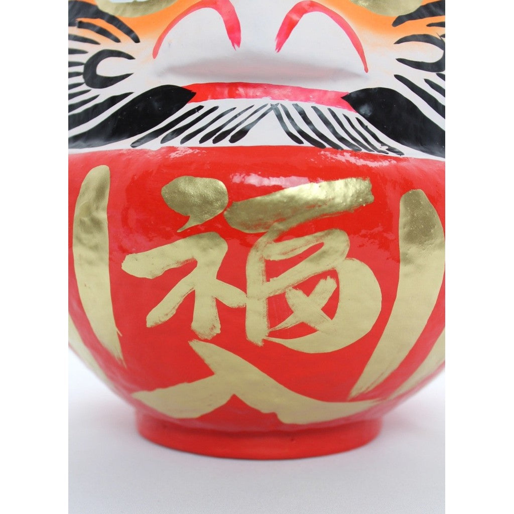 Takasaki Daruma Red, Size 7, 22x20x24cm, for success prayers and great wishes fulfillment, HKDM-7-RE-5.