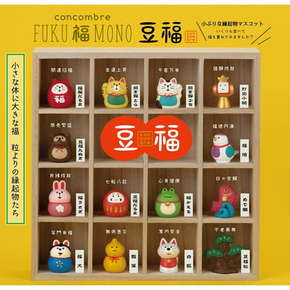 Deco Corporation Concombre Bean Fortune Cat Mascot Lucky Cat Daruma Size: Approx. W2.4 D2.2 H2.6 ZCB-47461