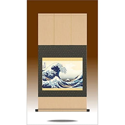 Hanging Scroll - Under the Wave off Kanagawa (Thirty-six Views of Mount Fuji) / Katsushika Hokusai (Ukiyo-e) G2-092