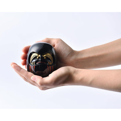 Gingado Black Daruma Lucky Ornament Takaoka Copperware Zen Master Engaku Daishi Made in Japan