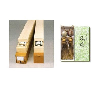 Hanging Scroll, Year-Round Display, Flowers, Rangetsu Yoshii, Flourishing Flowers, 5 Shaku Size, Bird-and-Flower Painting, With Paulownia Box and Tatami Paper Storage, Including Wind Chime, for Alcove.