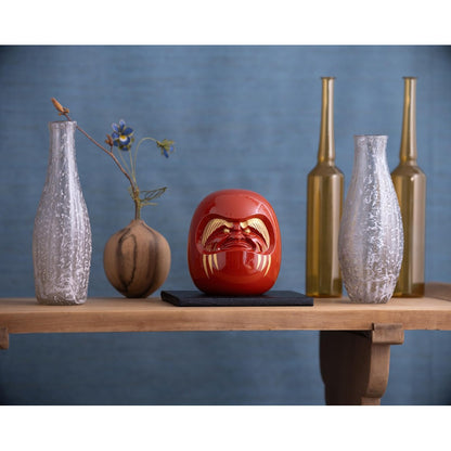 Silver Elegance Hall Red Daruma _ Decorative Figure Daruma Enkaku Daishi Takaoka Copperware (Daruma RE)