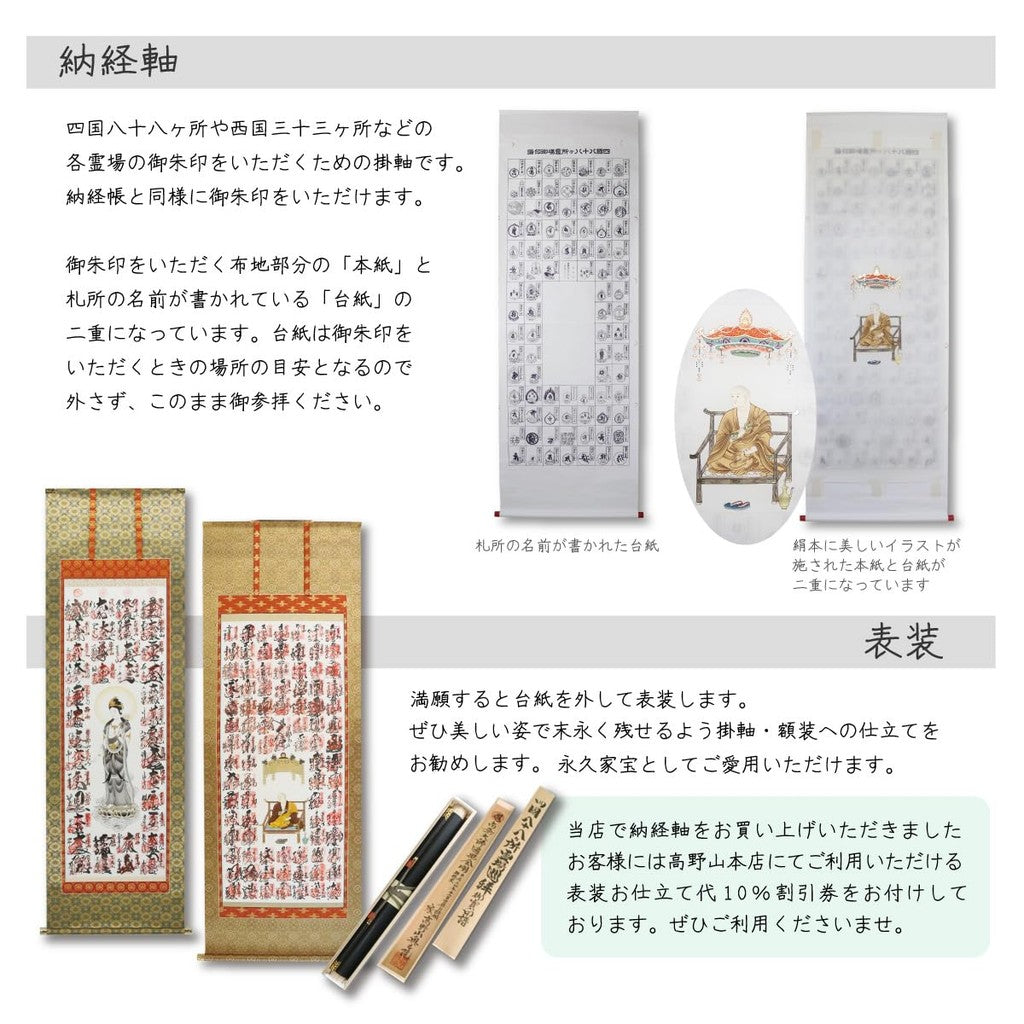 Nōkyō-jiku Hanging Scroll for the Bandō Thirty-Three Sacred Places, Eleven-Faced Shōmen Sumi Kannon