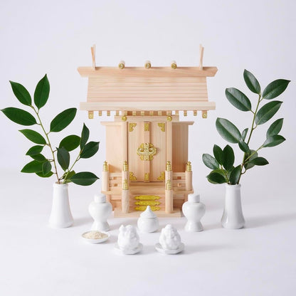 Ninjin Tai Mori Shio Set  
Mori Shio  
Ebisu-sama  
Daikokuten-sama  
Prayer Salt  
Business Prosperity  
Evil Spirit Exorcism  
Fortune Improvement  
Purification  
Offerings  
Financial Luck  
Shelf Salt for Deities  
Demon Gate  
Ebisu Figurine  
Daiko
