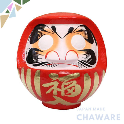 Takasaki Daruma Red, Size 7, 22x20x24cm, for success prayers and great wishes fulfillment, HKDM-7-RE-5.