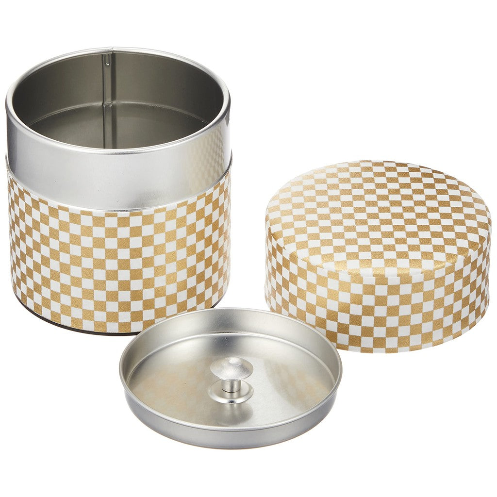 Yamako "Pokk-kan" Splendid Pattern Tea Canister S 9x 8x 9 cm