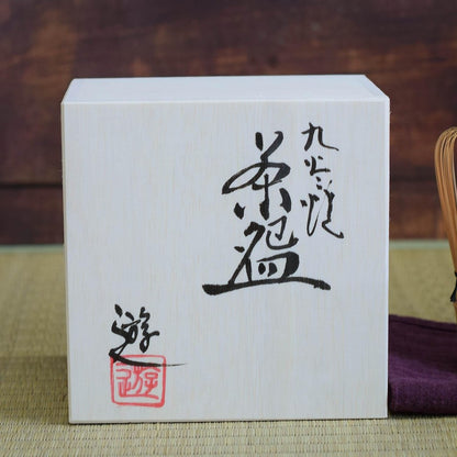 Matcha bowl, ceramic, tea utensils, Kutani ware, matcha tea bowl, Hana brand, matcha, rice bowl, Japanese tableware, made in Japan.