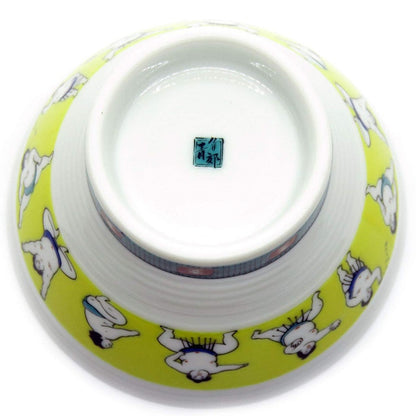 【made in japan】
Waza no Kura Kutani-yaki Chendan Rice Bowl with Sumo Wrestler Design, Stylish Ceramic Tableware, Perfect for Japanese Cuisine, Ideal Birthday Gift or Present.