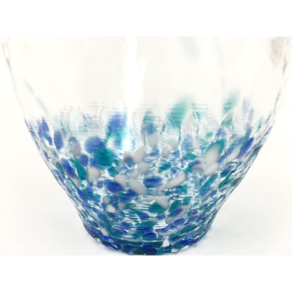 ADERIA Tsugaru Glass Pitcher Hydrangea 250ml Made in Japan Tokkuri Cold Sake Server Glass Ochoko Sake Cup Stylish Chilled Container Gift for Women Mother's Day Father's Day Couples Men Housewarming Celebration Wedding Gift Greeting Small Retirement Presen