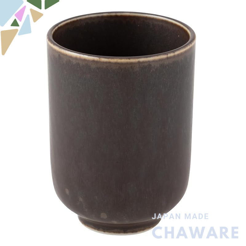 【made in japan】
TOKI1919 Karesansui Black Japanese Traditional Tea Cup 250ml, Diameter 6x9cm, Mino Ware Pottery, Microwa